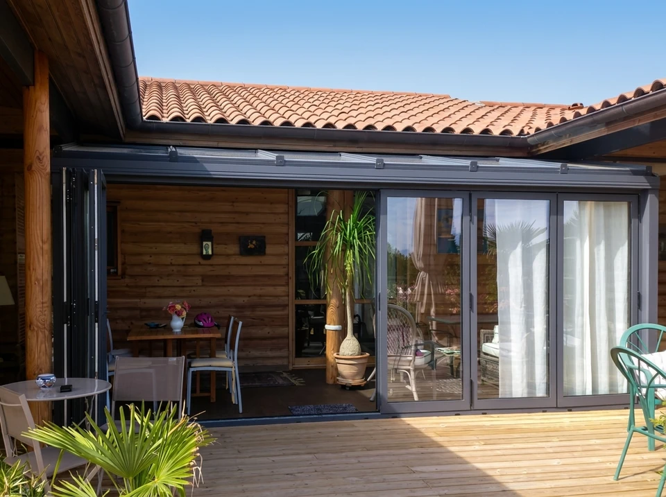 Glazier en train d'appliquer un joint en caoutchouc au pare-brise dans le garage, gros plan